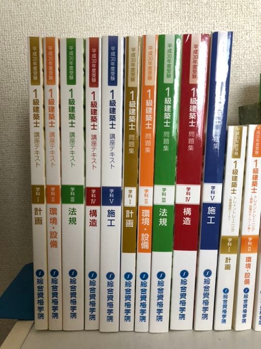 総合資格学院 一級建築士2018年度 フルセット