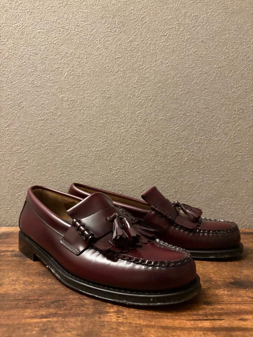 G.H. BASS タッセルローファー バーガンディ