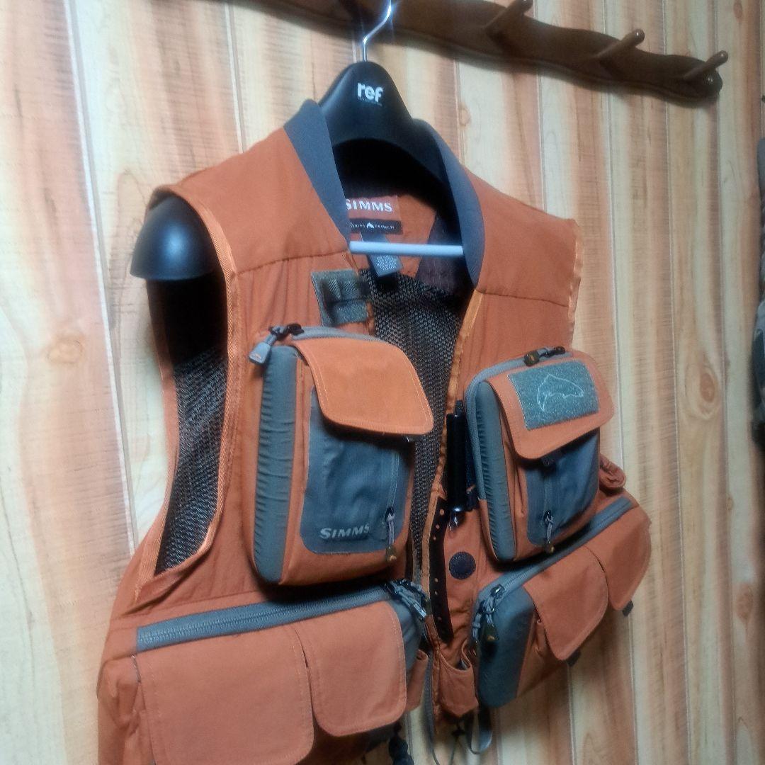 SIMMS G3ガイドベスト　フィッシングベスト シムスオレンジ　Mサイズ