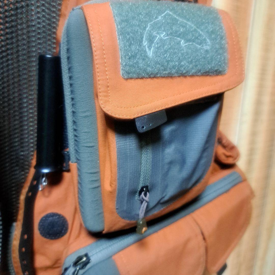 SIMMS G3ガイドベスト　フィッシングベスト シムスオレンジ　Mサイズ