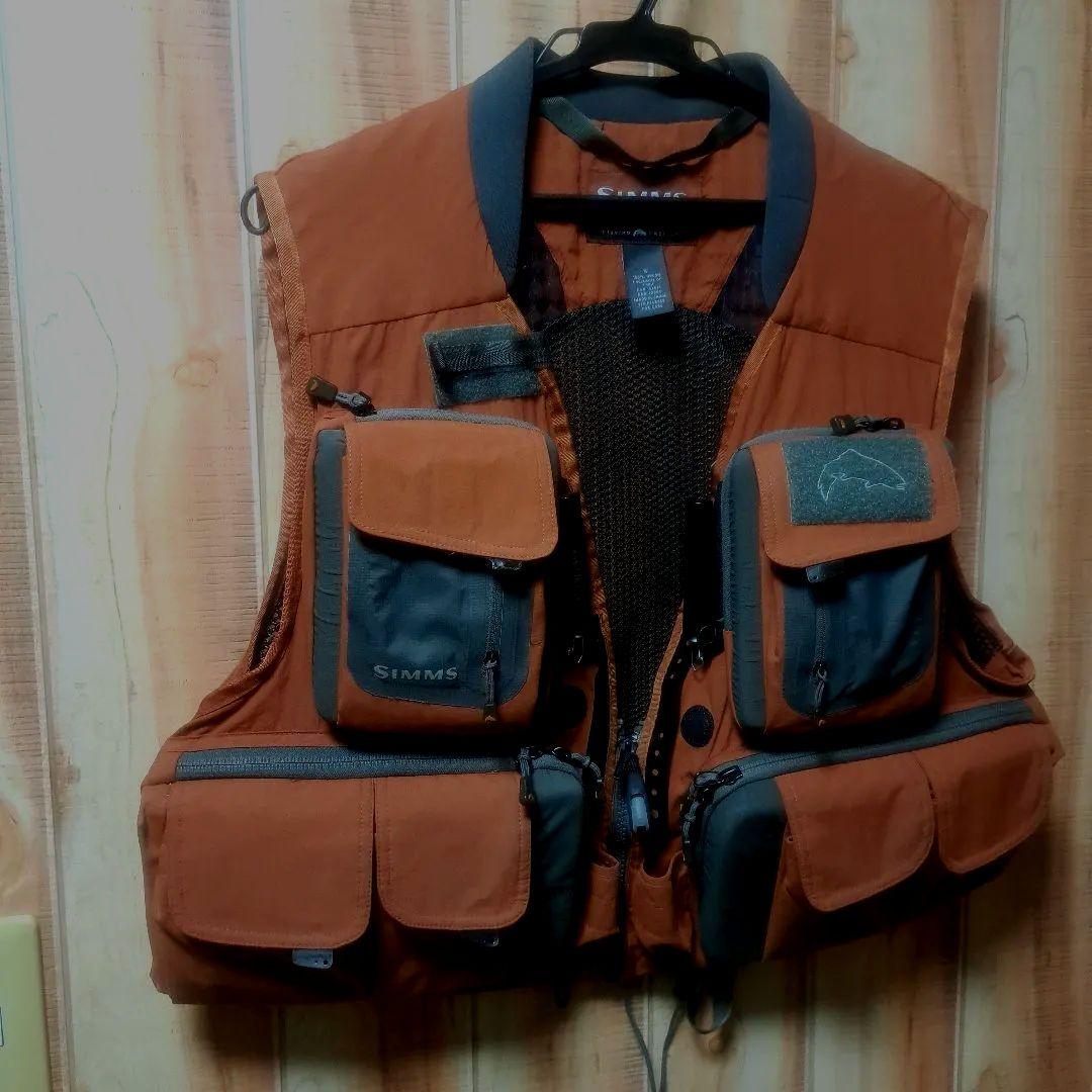 SIMMS G3ガイドベスト　フィッシングベスト シムスオレンジ　Mサイズ