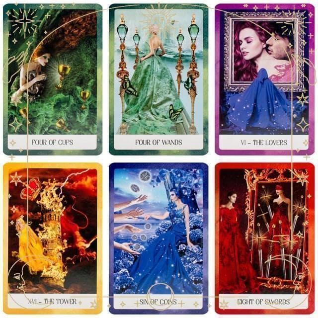 ★正規品タロットカード★異色な美麗デッキ✨7色チャクラ×タロットを融合したデッキ