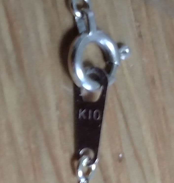 K10 あずきチェーン　太さ0.8mm 長さ50㎝