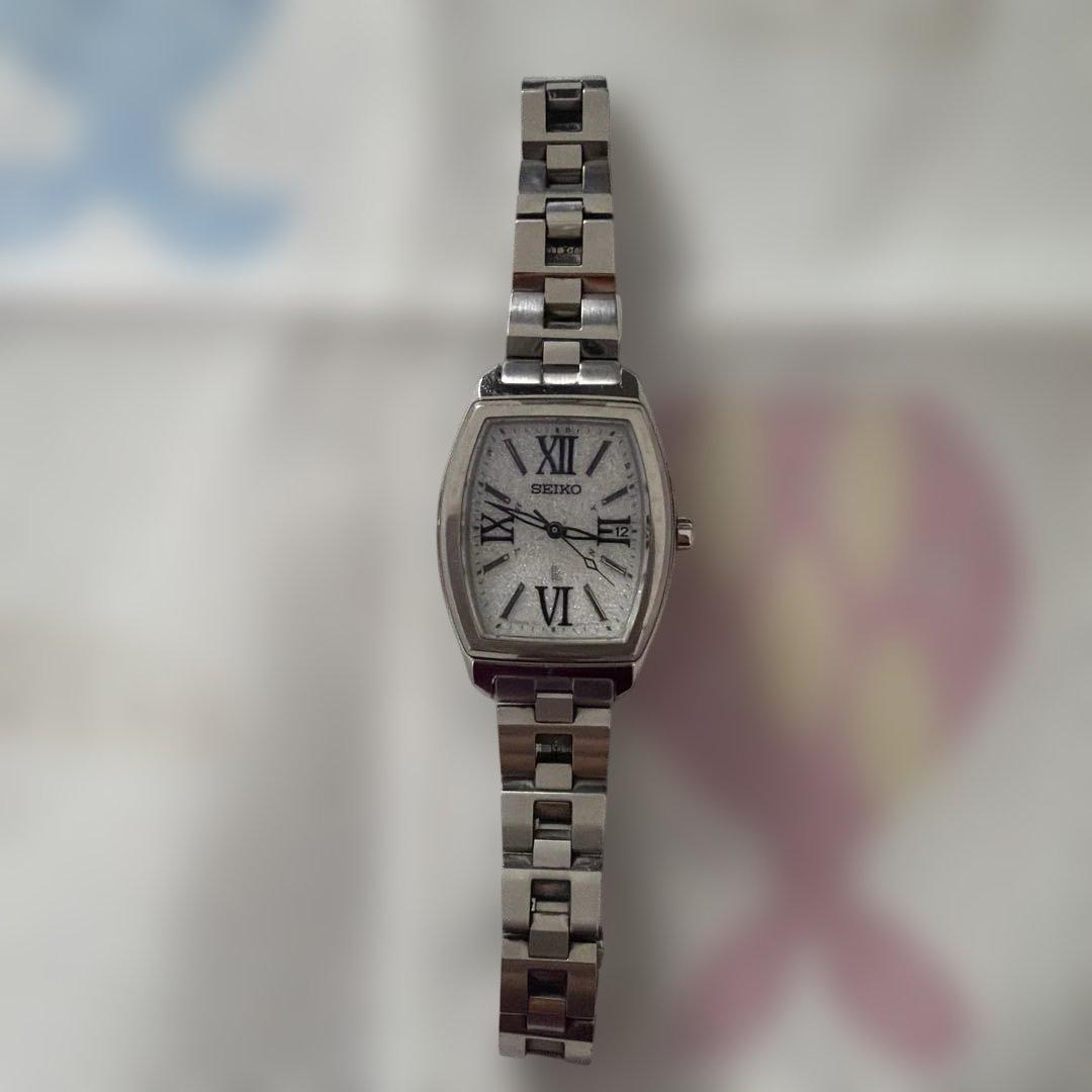 不動品　セイコーLk ラメ文字盤 レディース腕時計 1B22-0AP0