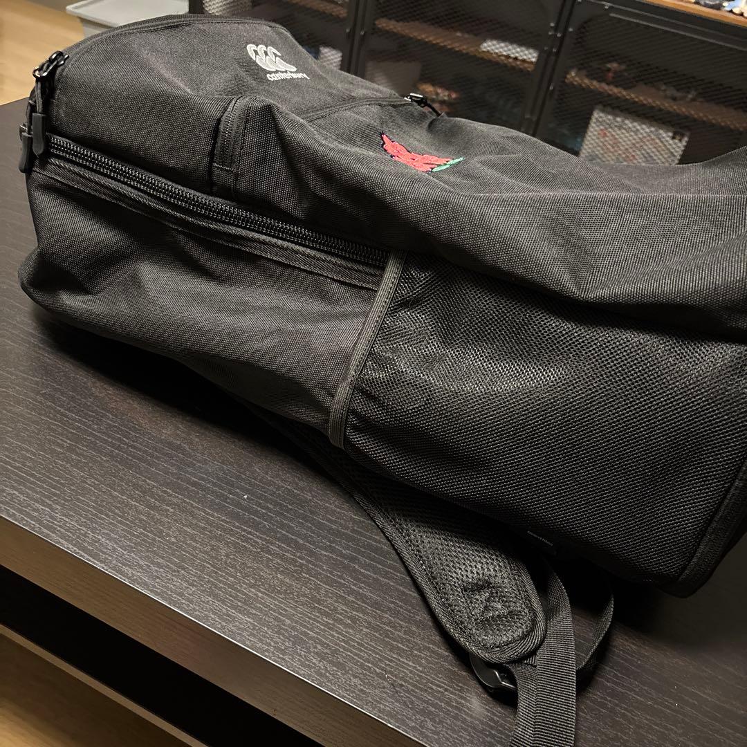 ラグビー カンタベリー バッグ 日本代表 JAPAN リュック 収納 便利 黒