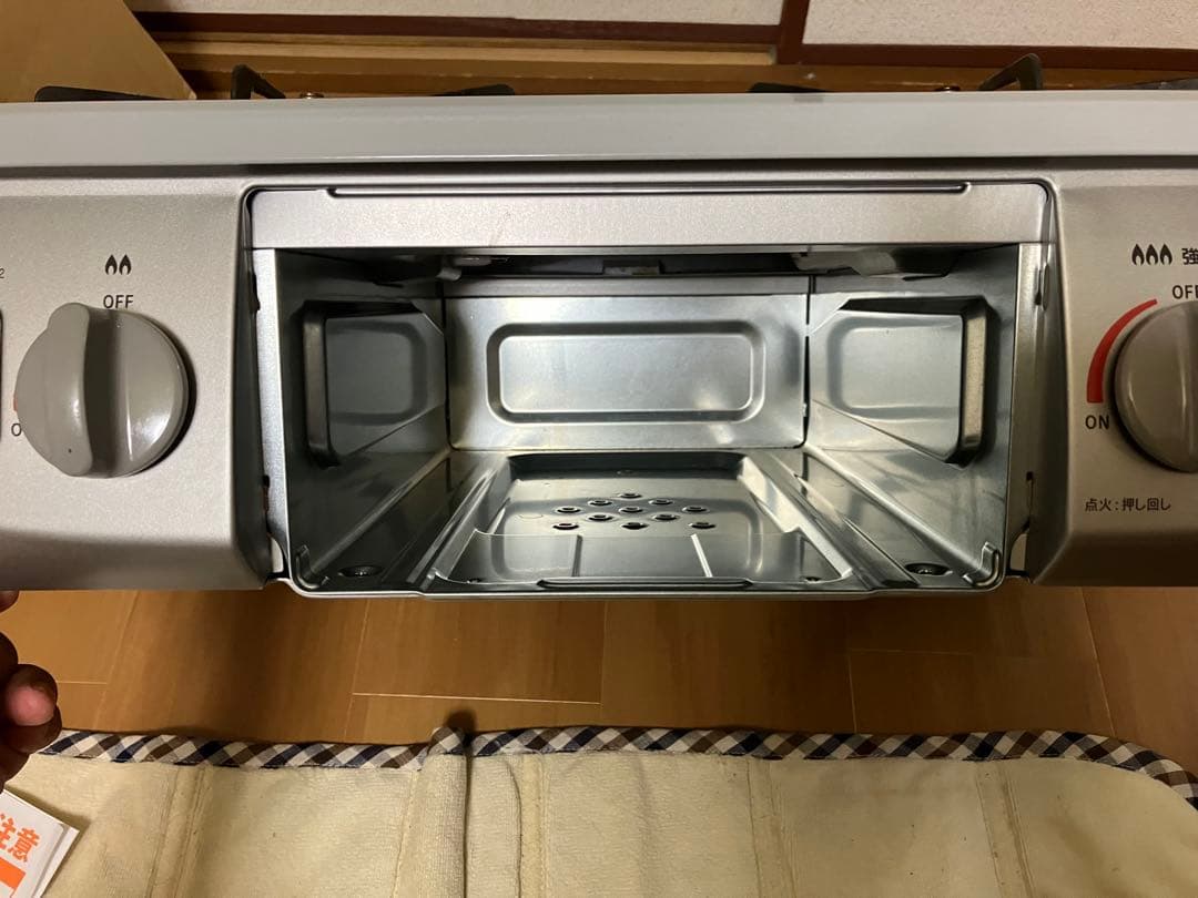 【23年式'】美品、2バーナーの都市ガス用ガスコンロ、ホワイト