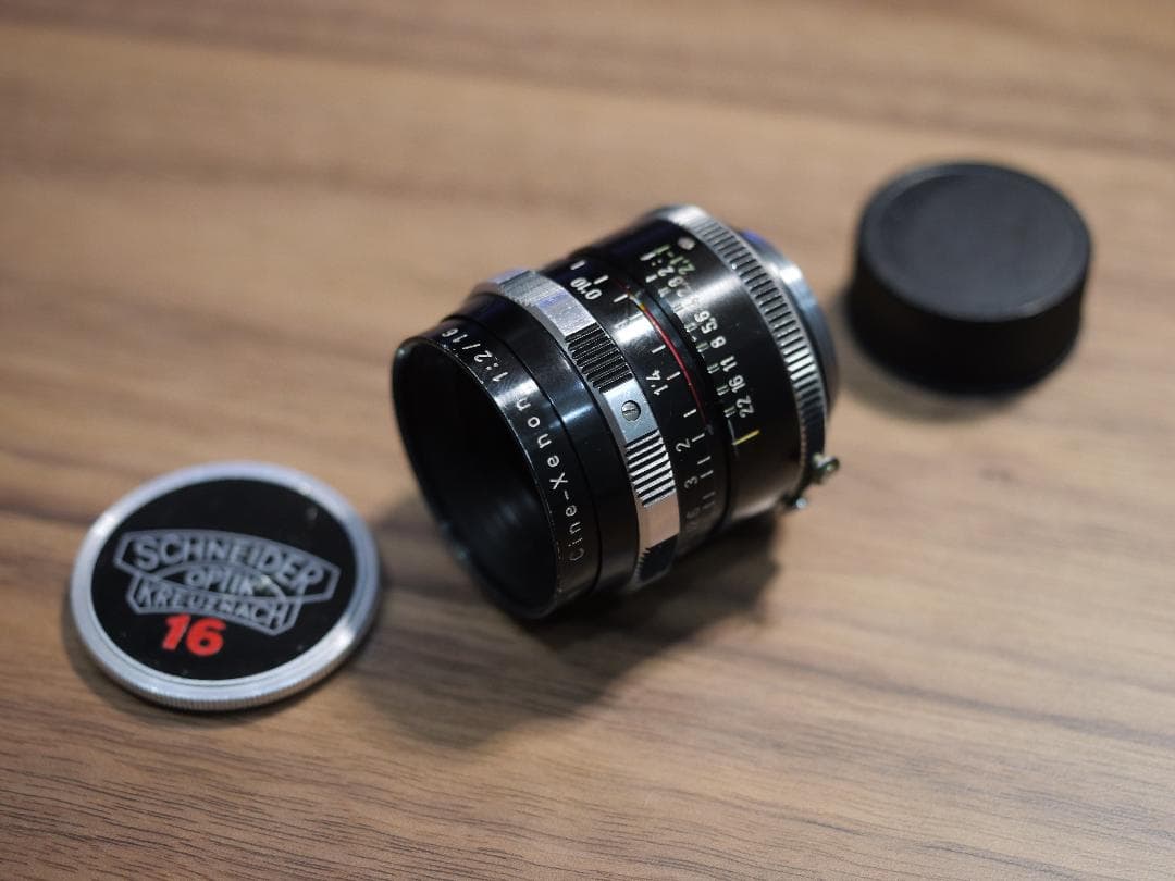 オールドレンズ　Cマウント　Schneider Cine-Xenon 16mm