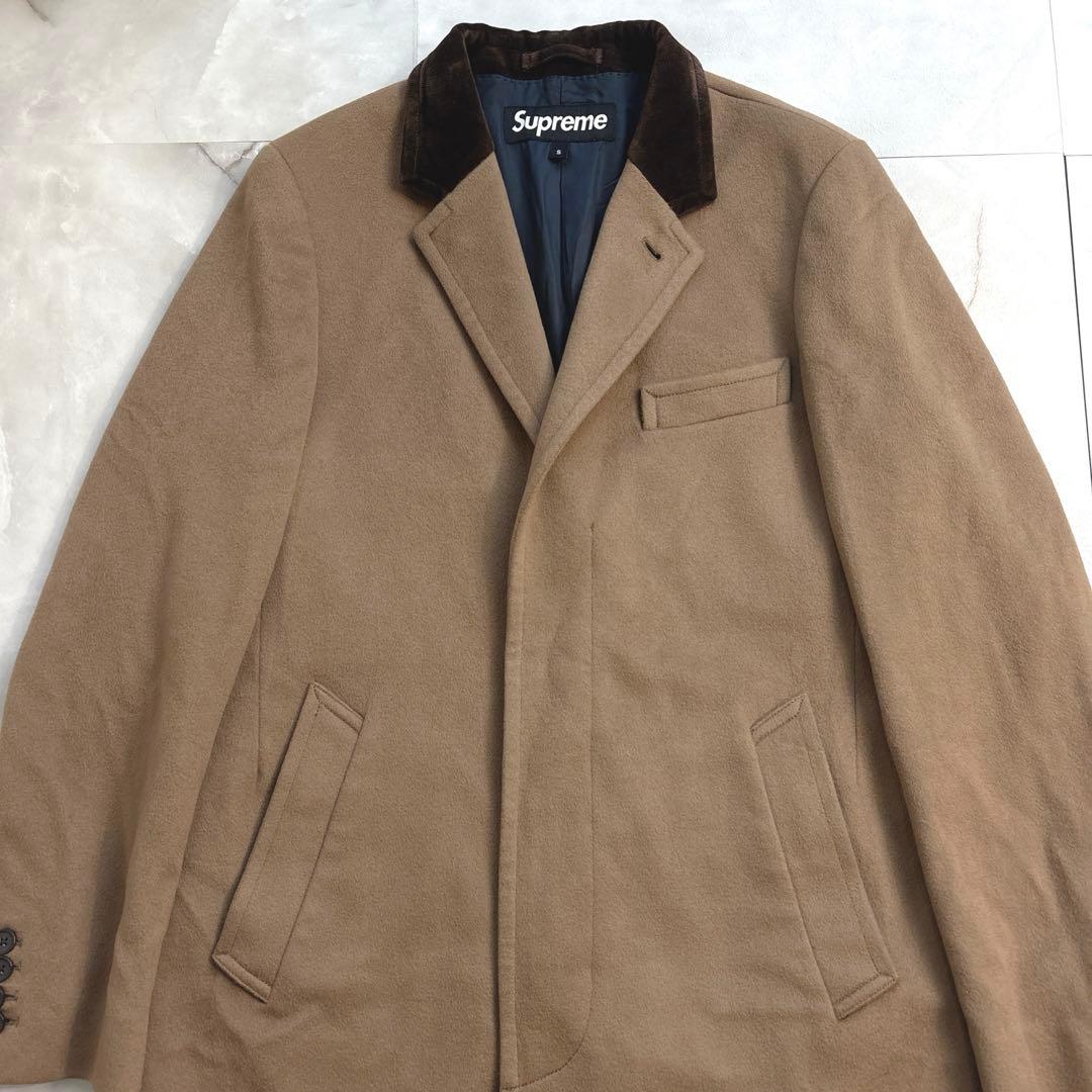 シュプリーム ロロピアーナ　チェスターコート　ベージュ　S