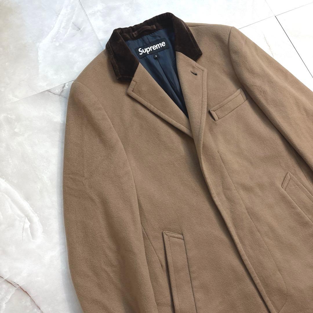 シュプリーム ロロピアーナ　チェスターコート　ベージュ　S