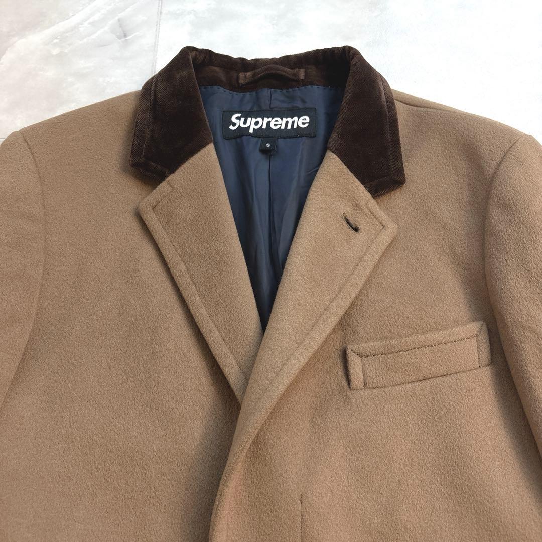 シュプリーム ロロピアーナ　チェスターコート　ベージュ　S