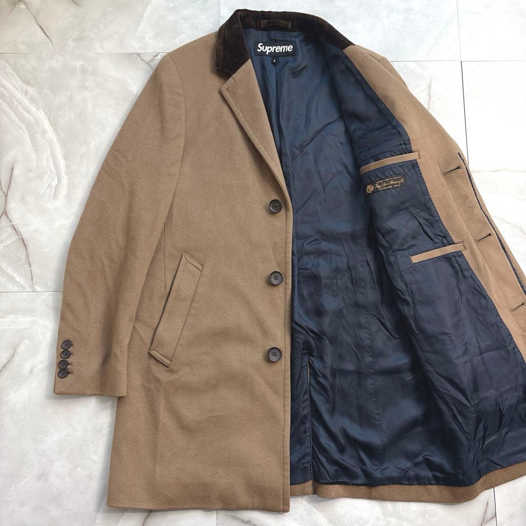 シュプリーム ロロピアーナ　チェスターコート　ベージュ　S