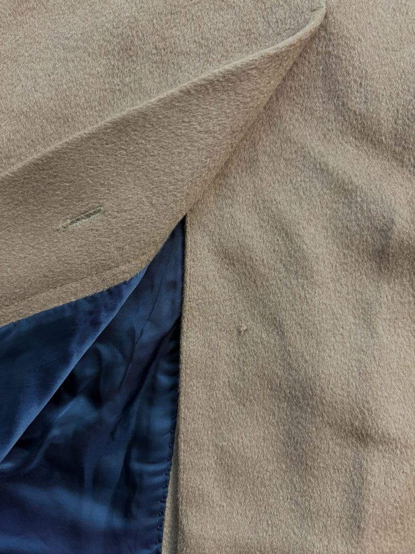 シュプリーム ロロピアーナ　チェスターコート　ベージュ　S