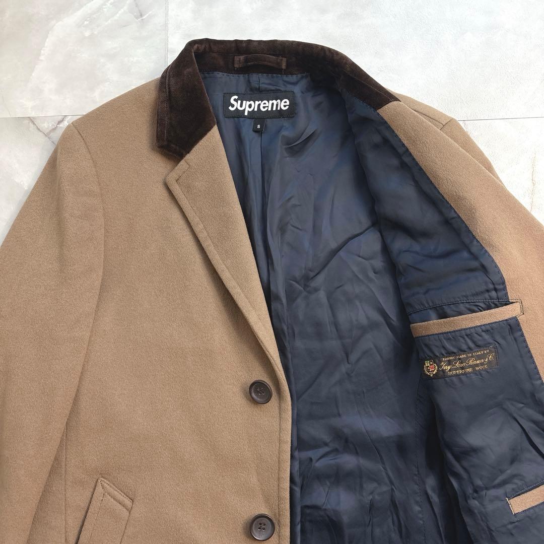 シュプリーム ロロピアーナ　チェスターコート　ベージュ　S