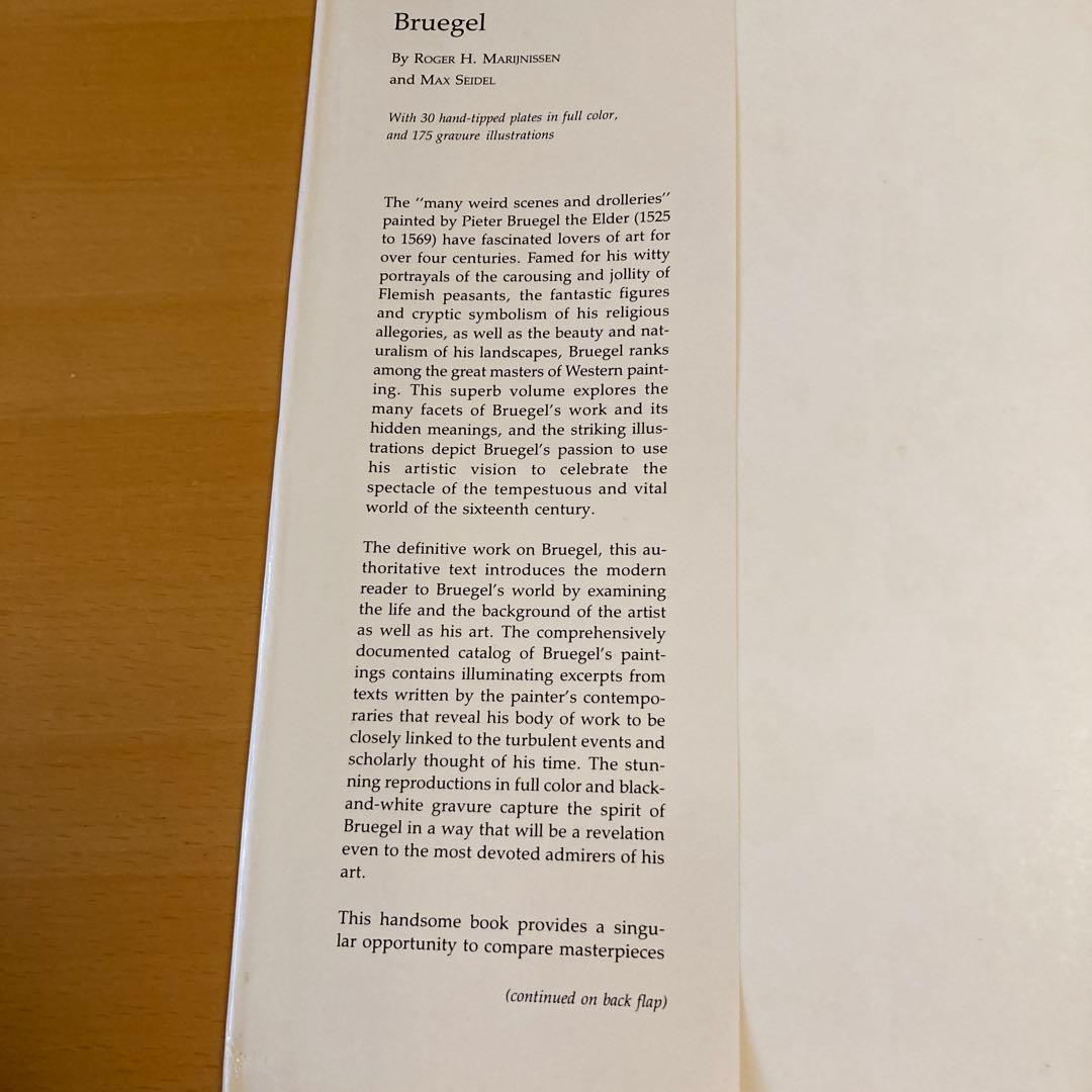 「ブリューゲル」（英文）R.H.Marijinissen / M. Seidel
