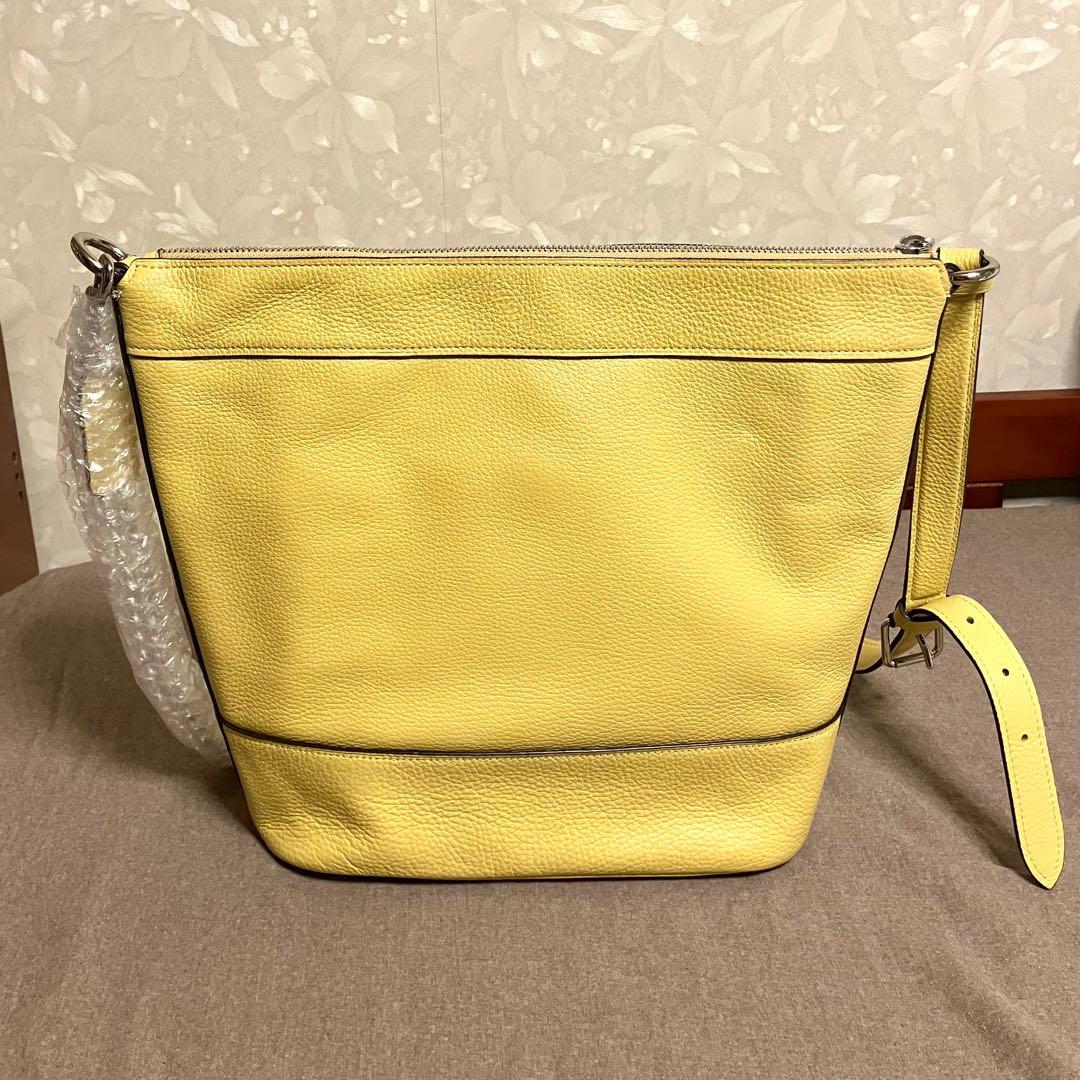 【新品同様】COACH コーチ パクストン ダッフル レザー ショルダー 黄