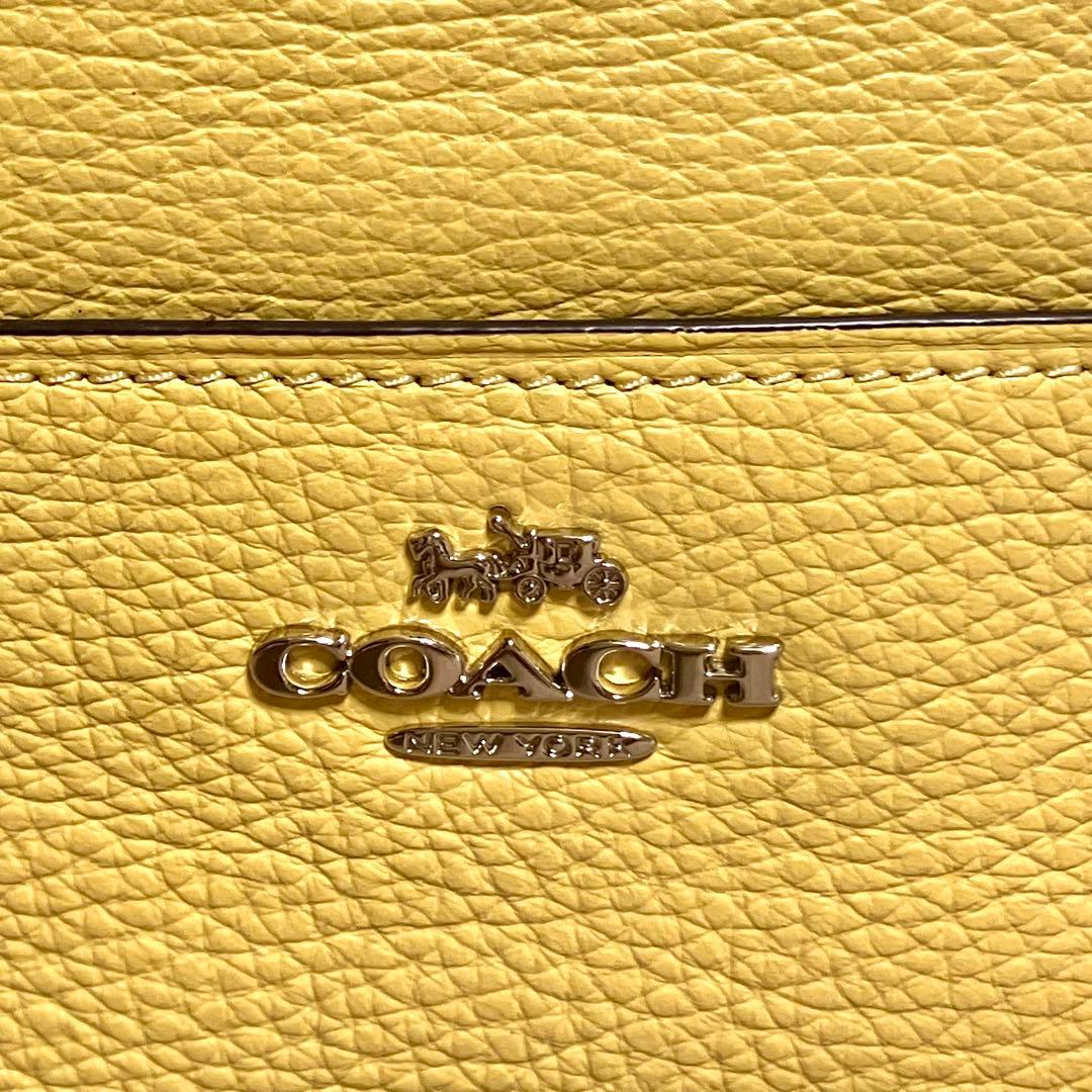 【新品同様】COACH コーチ パクストン ダッフル レザー ショルダー 黄
