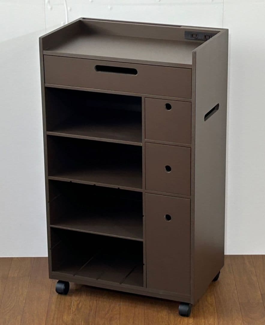 キッチンワゴン 　no3474ダークブラウン