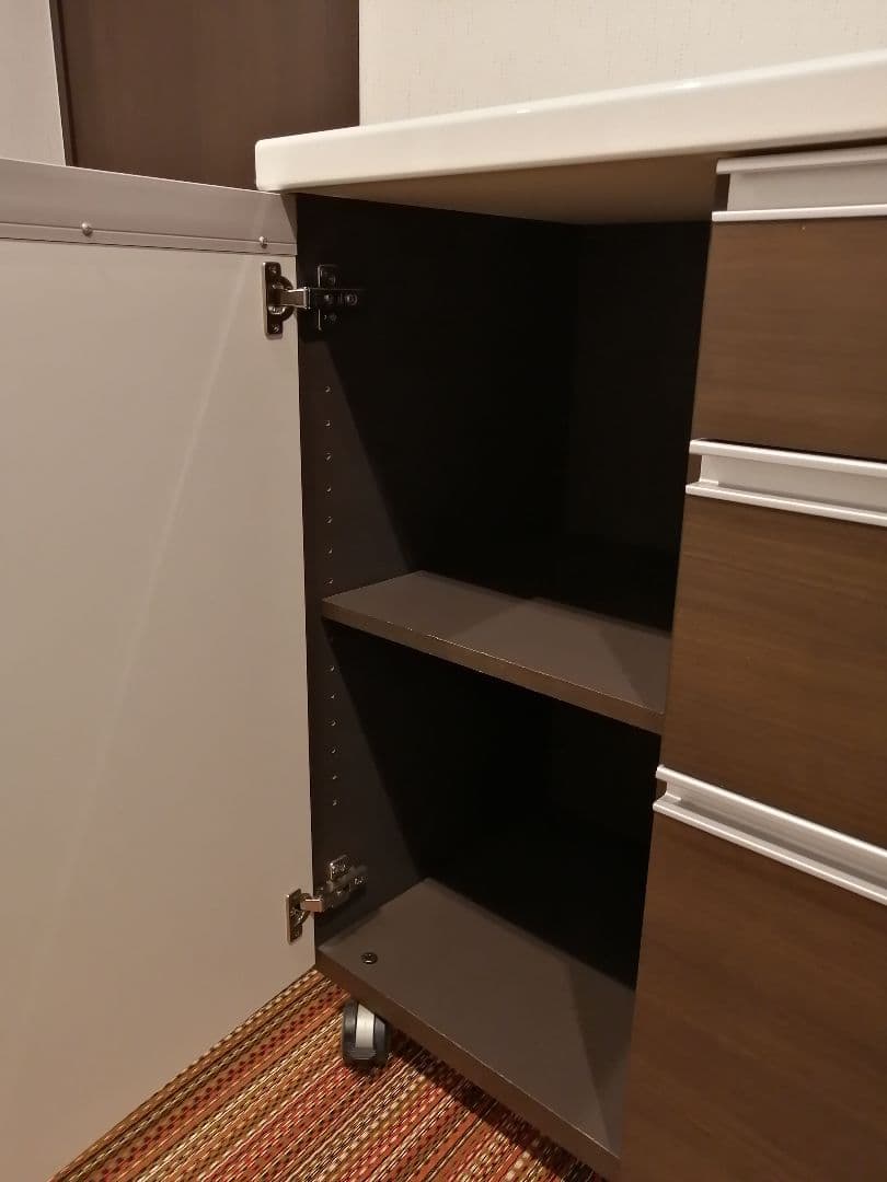 パモウナ　 キャスター付きキッチンカウンター