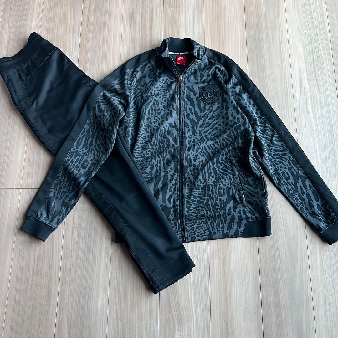 Nike fc ナイキ レオパード ジャケット パンツ　セットアップ 上下セット