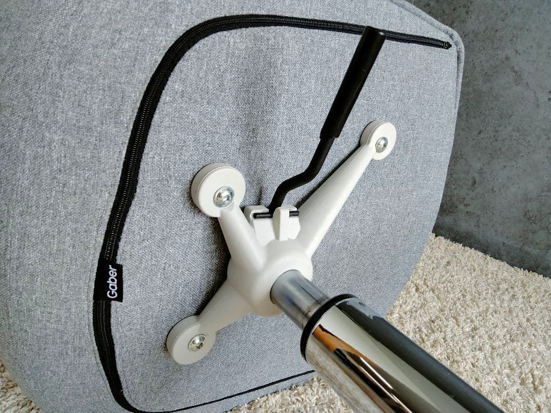 昇降機能付き デスクチェア グレー◆Gaber ガベル(2306B②)