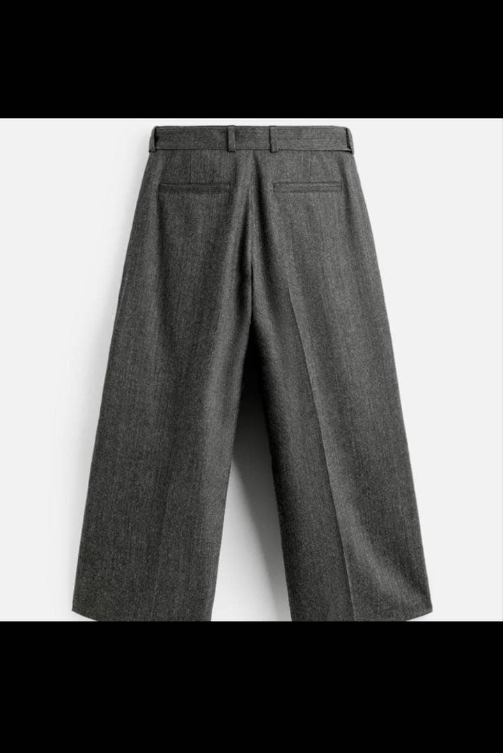 ZARA×ハリーランバート　グレーワイドスラックス　４２