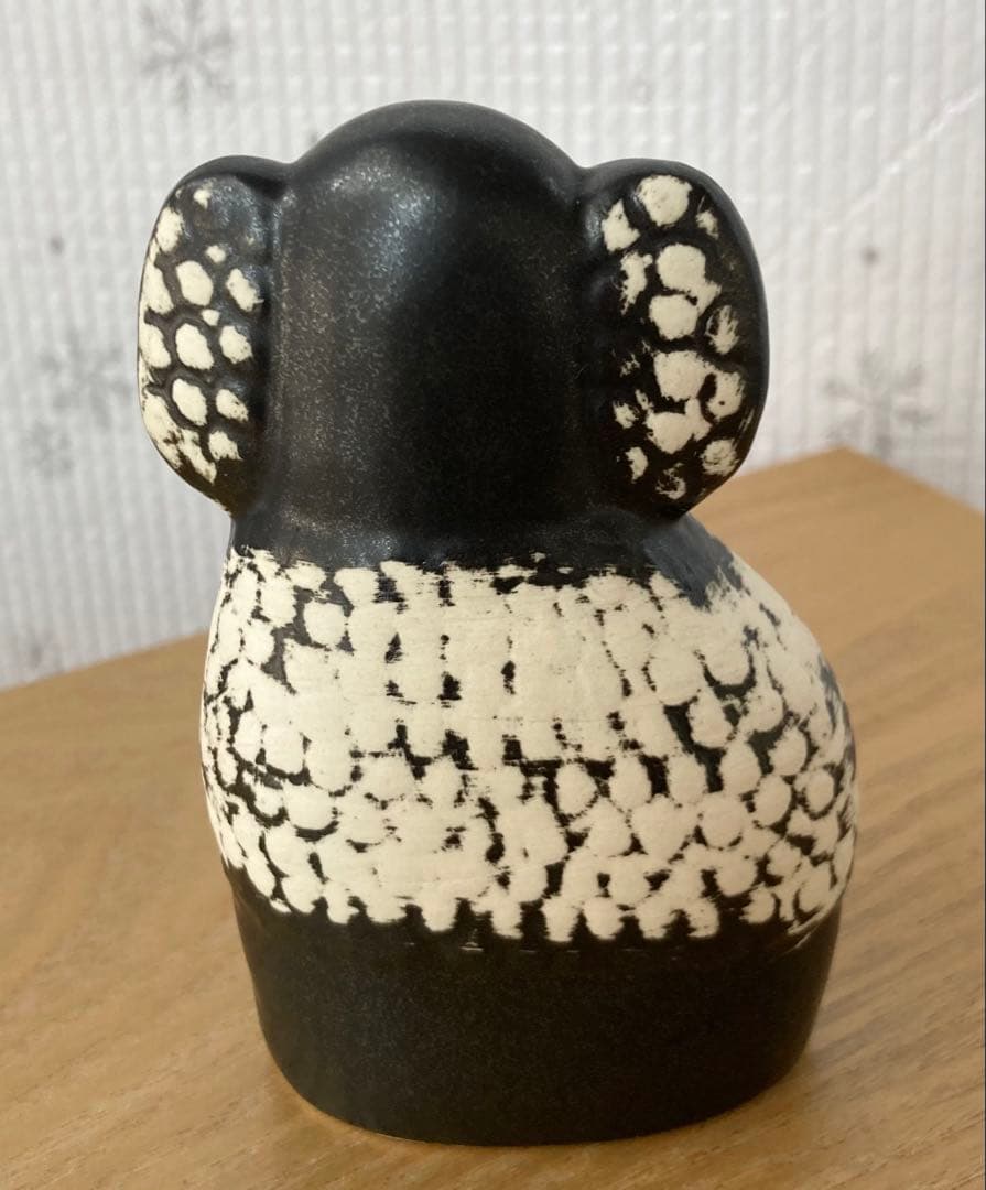 リサ・ラーソン 白黒 プードル 陶器 スウェーデン