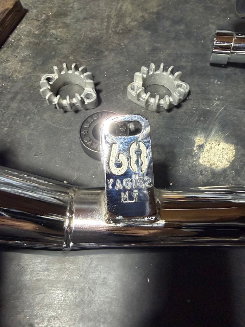 三協オート八木スペシャル改 限定品富士プレート八木カット メッキ gs gsx