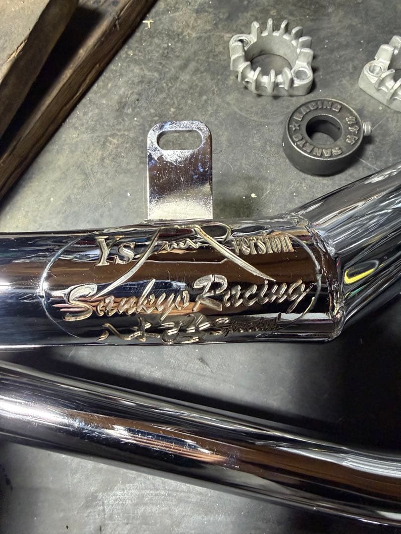 三協オート八木スペシャル改 限定品富士プレート八木カット メッキ gs gsx