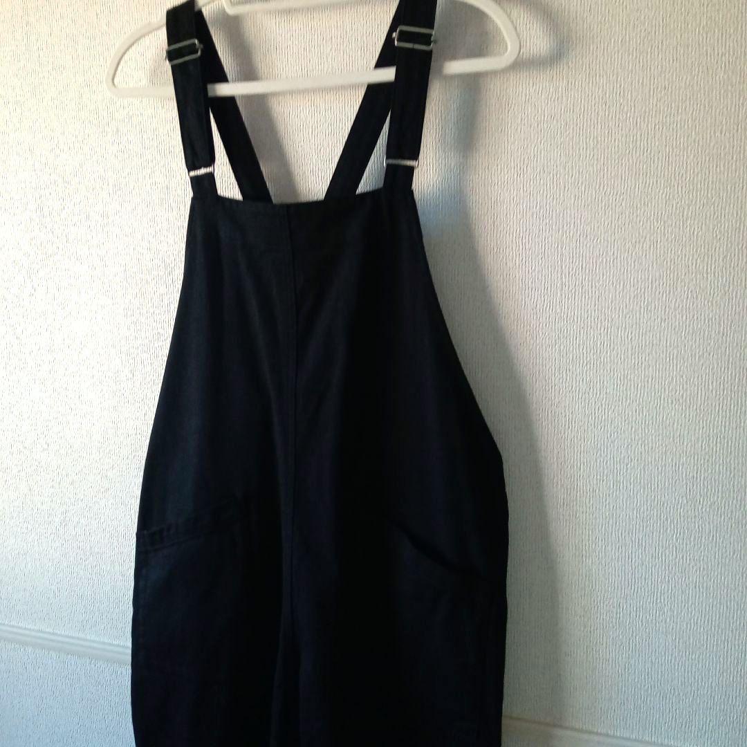 週末お値下げ☆かぐれ バッククロスサロペット ブラック