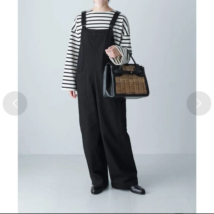 週末お値下げ☆かぐれ バッククロスサロペット ブラック