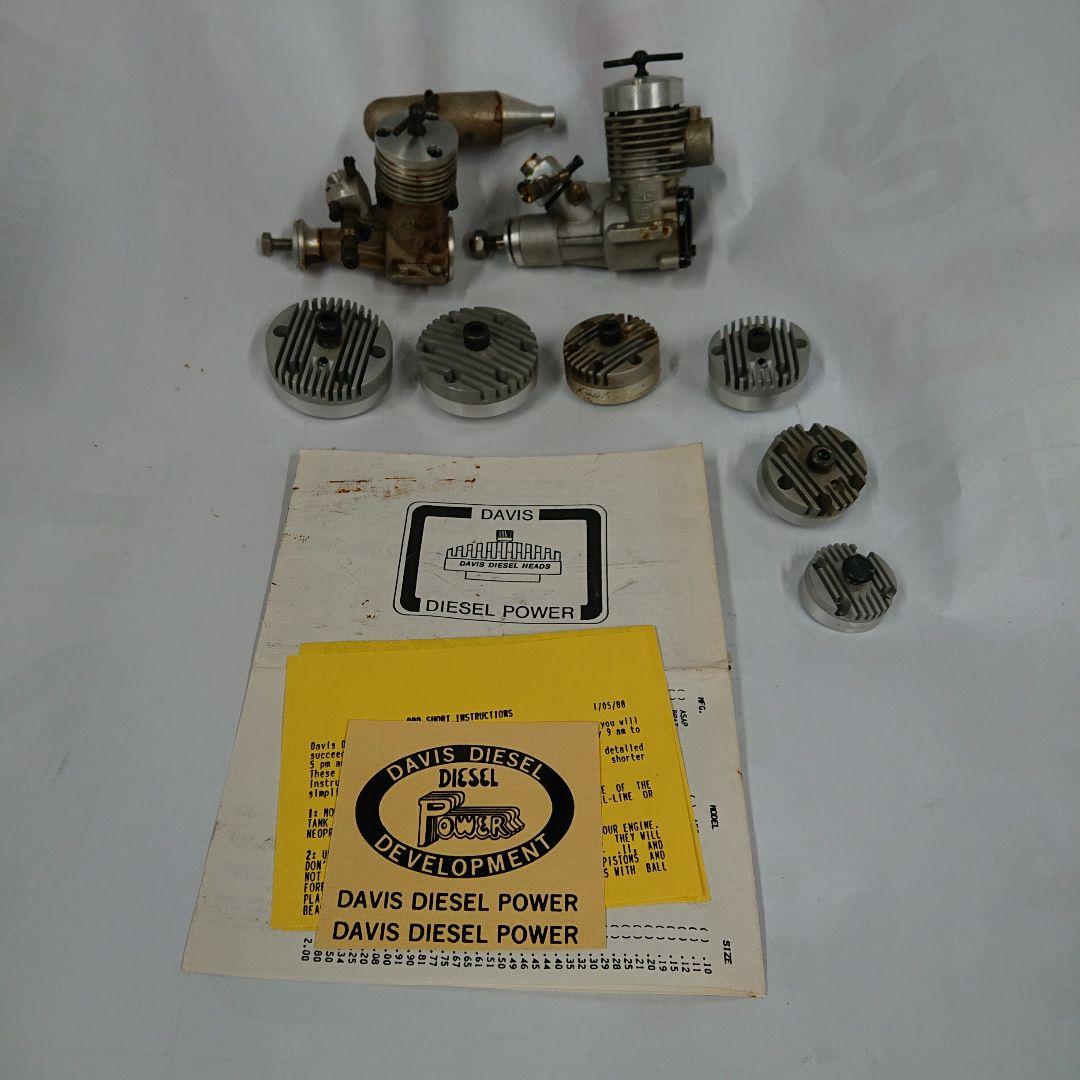 ラジコン用ディーゼルエンジンと部品