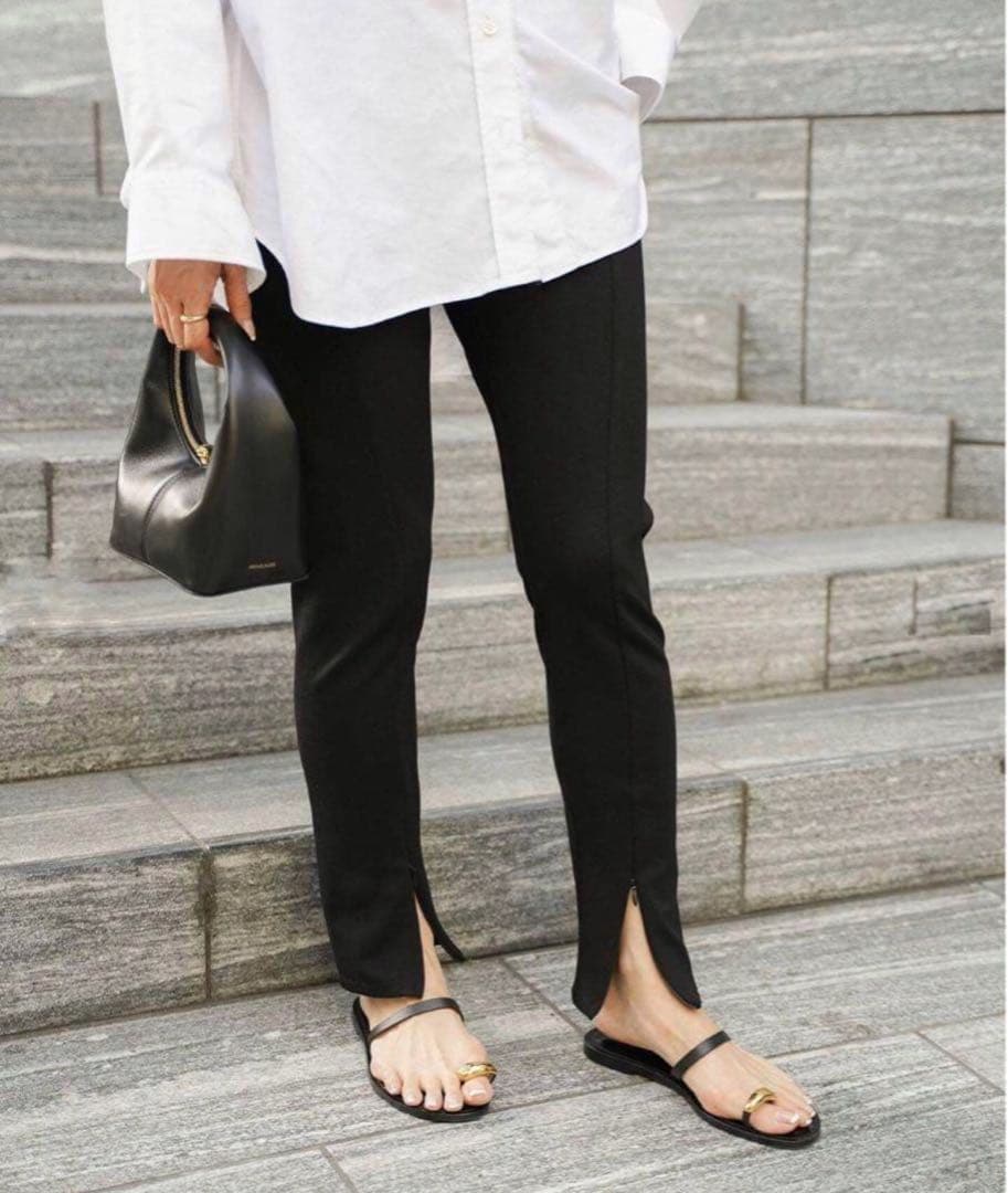 ほぼ未使用　ドゥーズィエムクラス　Zip レギンスパンツ　36