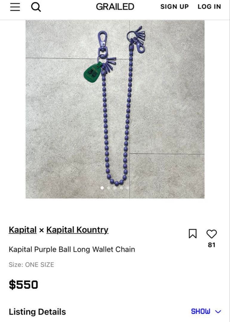 KAPITAL キャピタル ウォレットチェーン