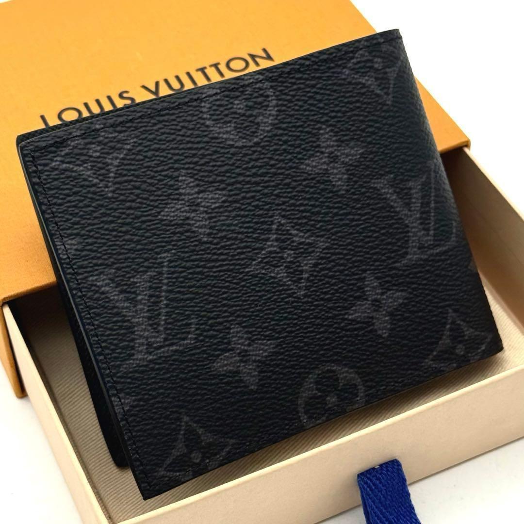 【新品未使用】ルイヴィトン モノグラム エクリプス マルコNM 二つ折り財布