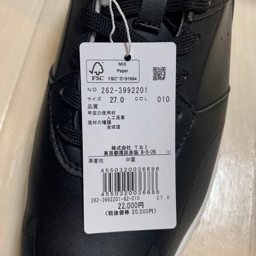 新品■22,000円【ジャックバニー 】スパイクレス　ゴルフシューズ　27 黒