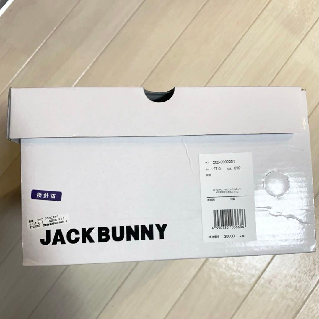 新品■22,000円【ジャックバニー 】スパイクレス　ゴルフシューズ　27 黒