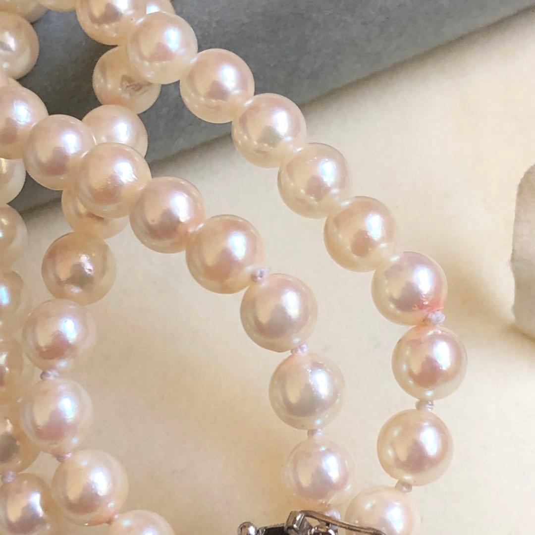 アコヤ真珠 2連 ネックレス