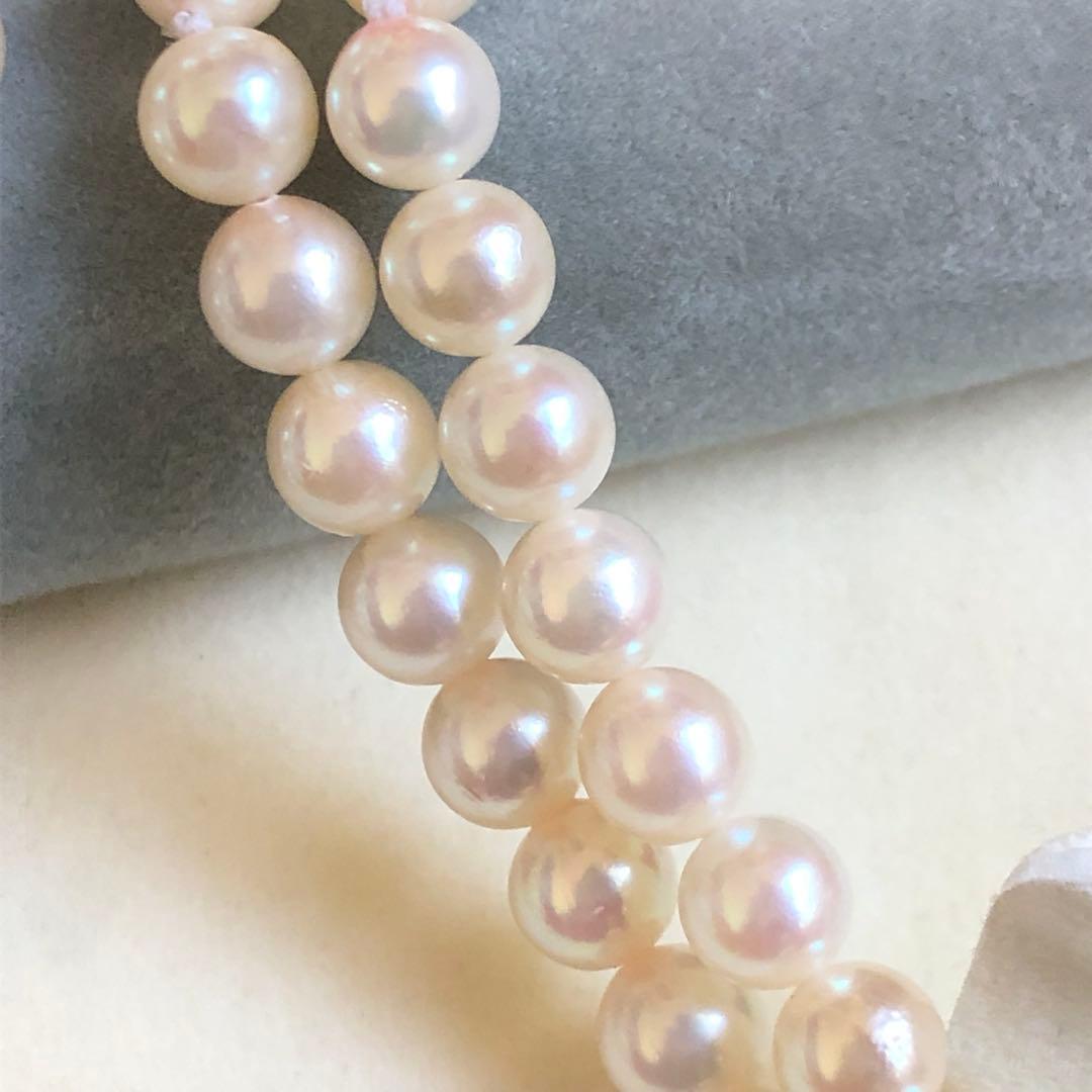 アコヤ真珠 2連 ネックレス