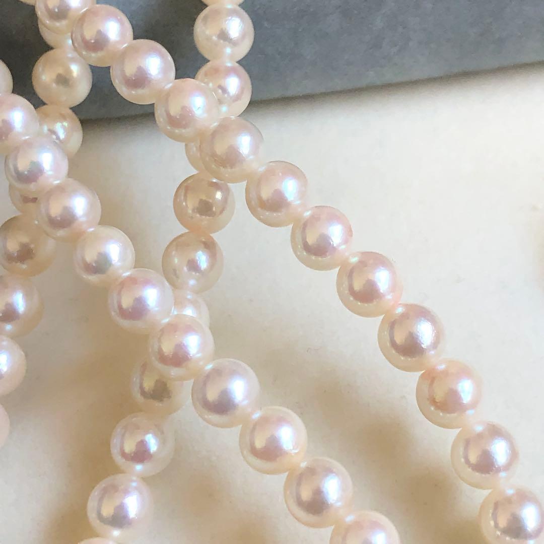 アコヤ真珠 2連 ネックレス