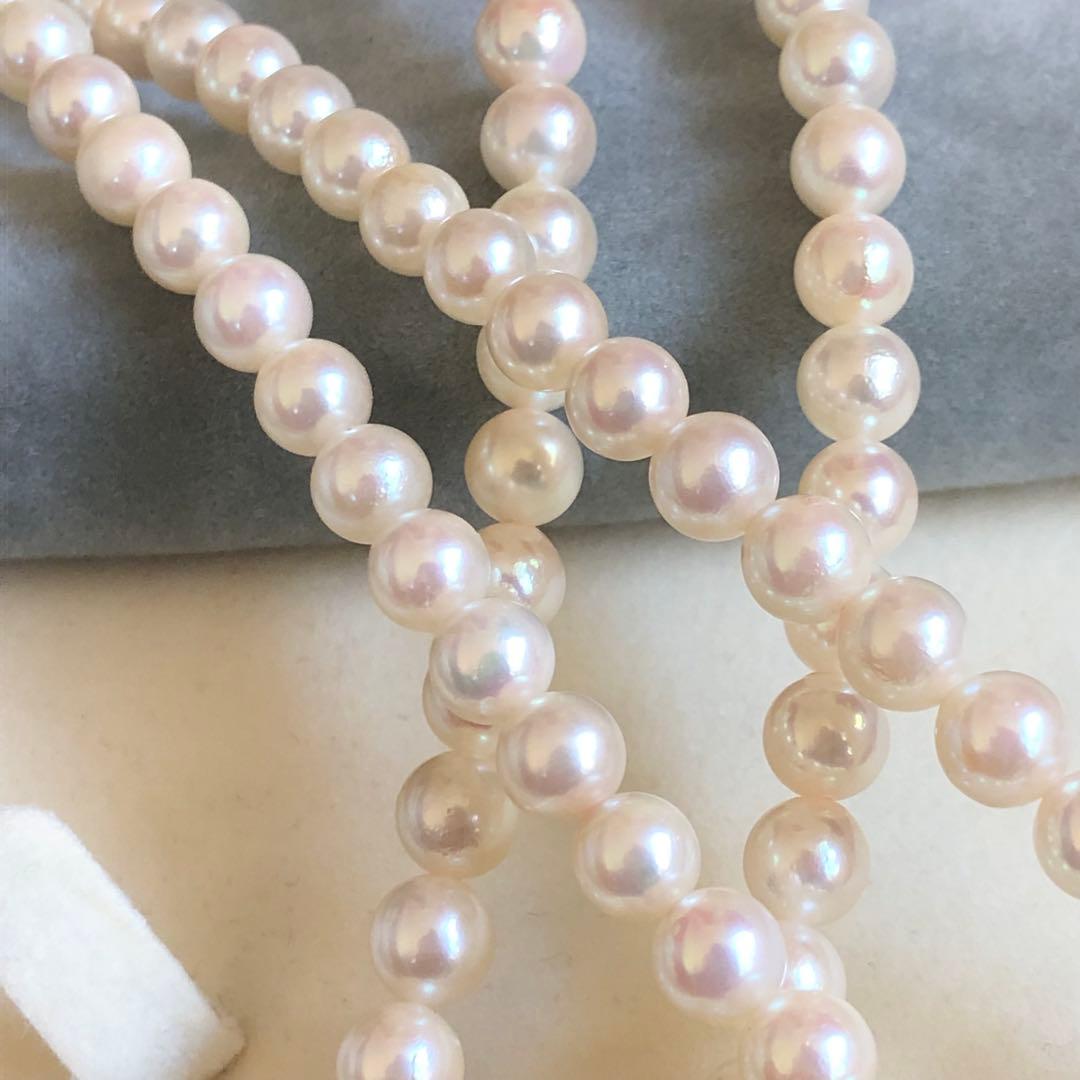 アコヤ真珠 2連 ネックレス