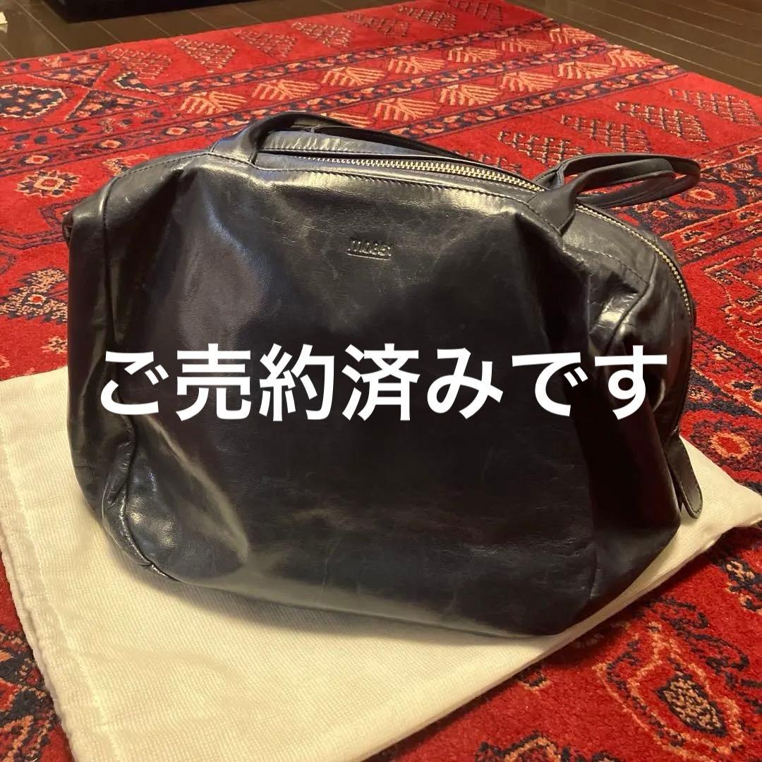 m0851 紺色ショルダーバッグ