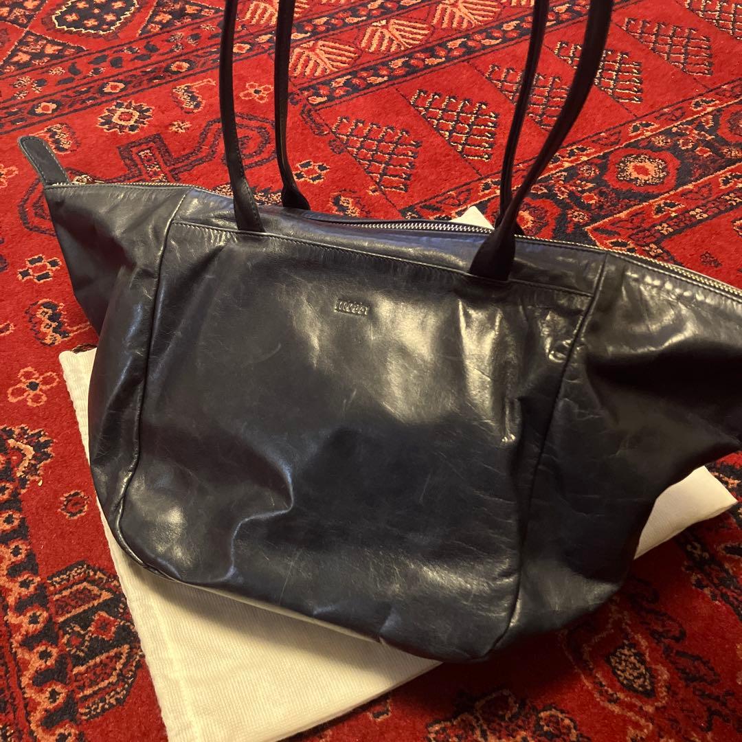 m0851 紺色ショルダーバッグ