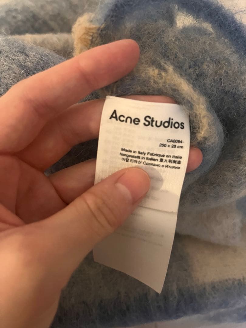 Acne Studios マフラー ブルー