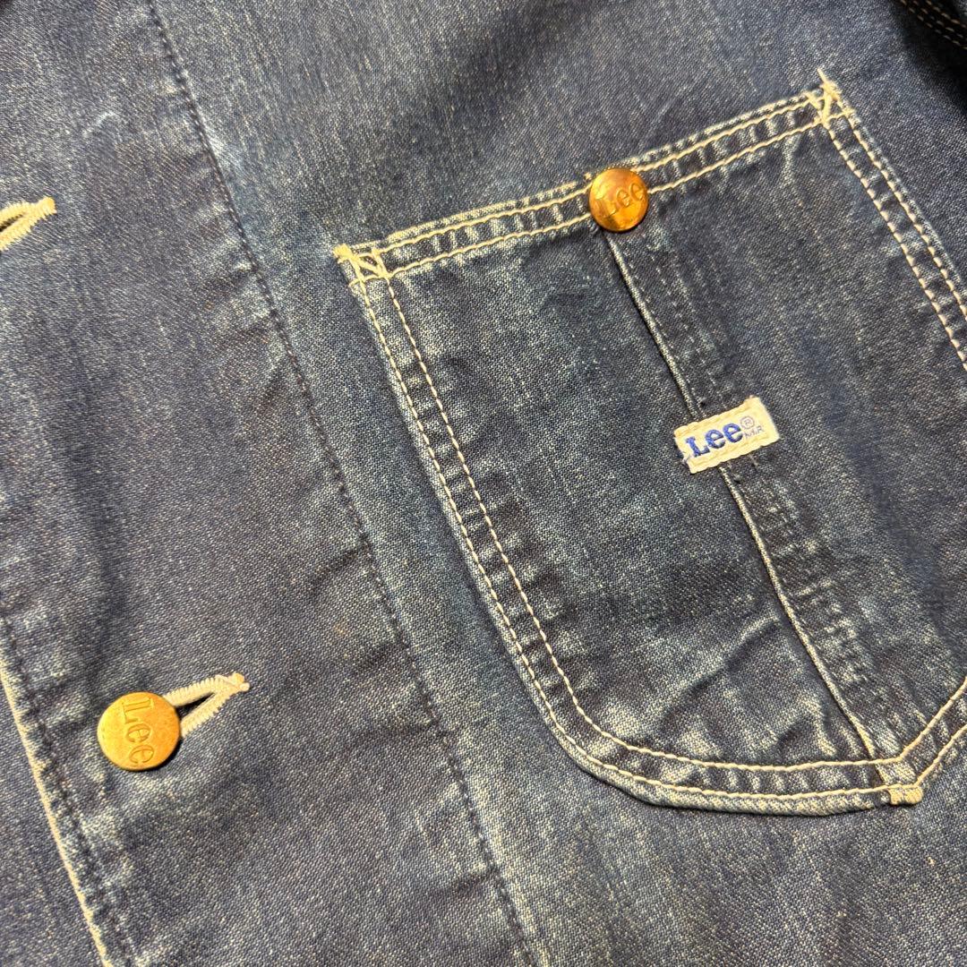 80s Lee オールド 旧タグ 濃紺 0414 L ブランケット カバーオール