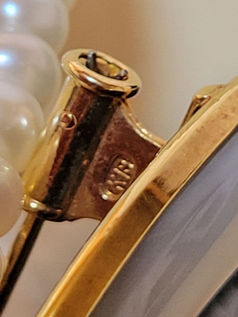 ★カメオ ブローチ ペンダント★ヘッド 2WAY K18刻印