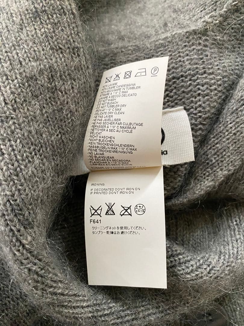 マルタンマルジェラ Maison Martin Margielaグレー ポンチョ