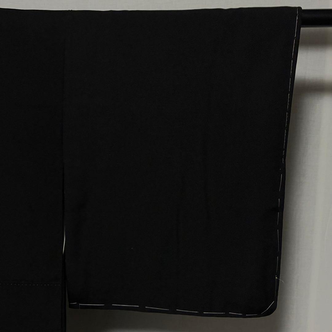 D204 黒留袖　螺鈿細工　鳳凰　華文　正絹　着物　袷　未使用極美品