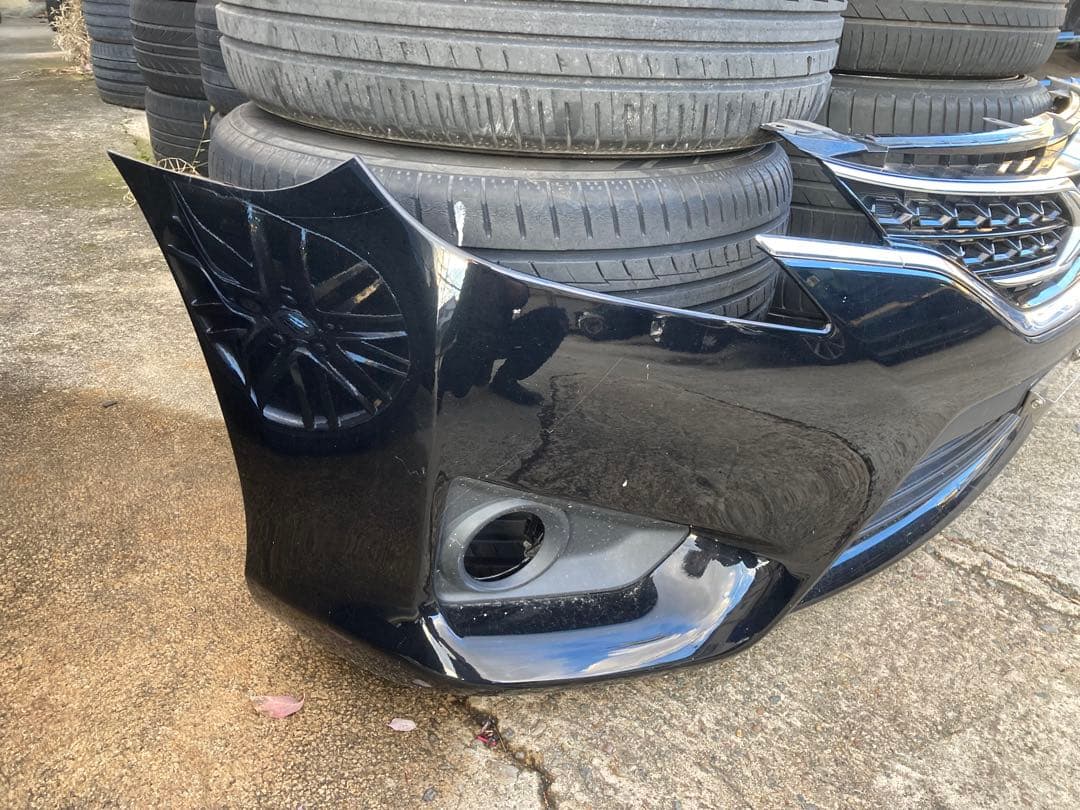 GRX130 マークX フロントバンパー　グリル　中期　黒　202