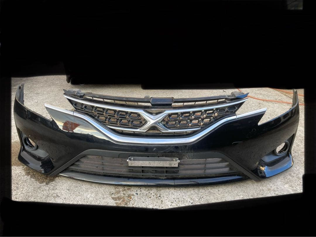 GRX130 マークX フロントバンパー　グリル　中期　黒　202