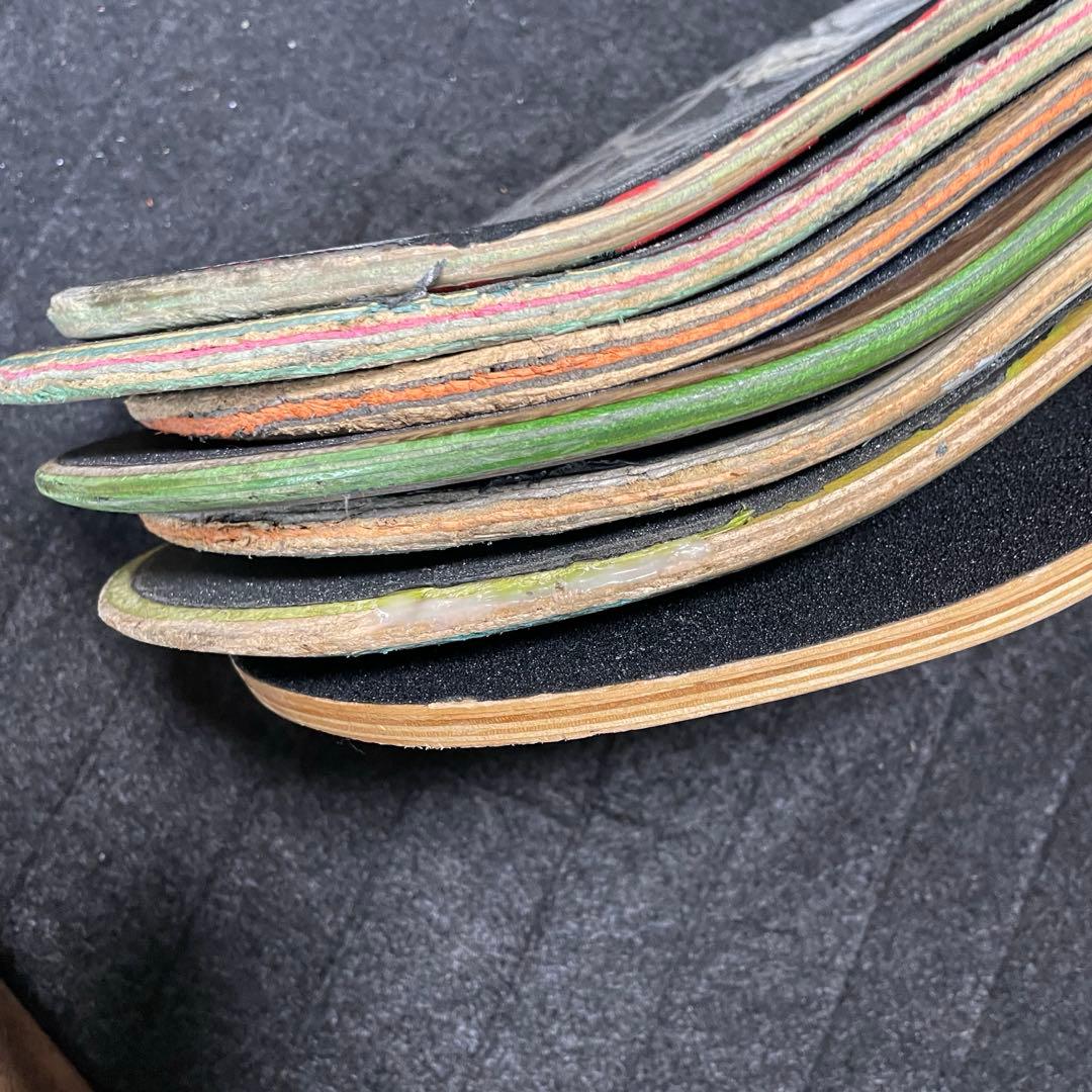 廃デッキ　スケボーデッキ　DIY まとめ売り　スケートボードデッキ　15枚